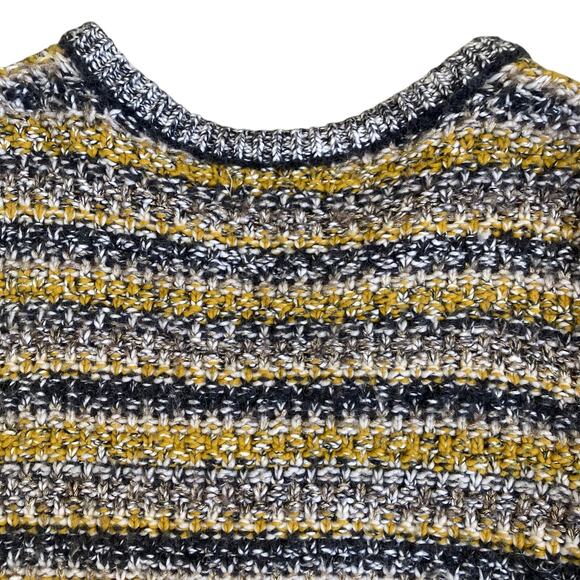 Banana Republic Sz S Chartreuse Tweed Sweater Cardigan Jacket Chunky Knit Glam - Picture 16 of 16